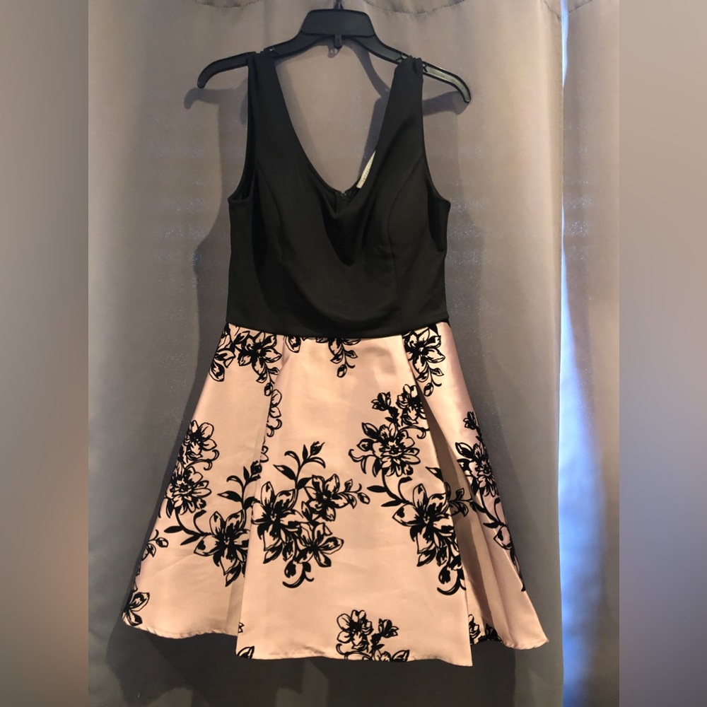 Floral with black short dress
